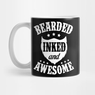 Bearded Inked And Awesome Tattoo Mug